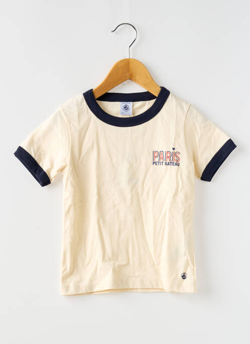 Tricou bej PETIT BATEAU băiat