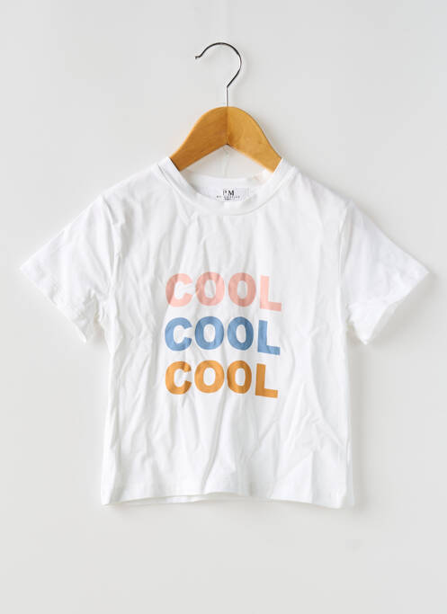 Tricou alb PM MERE & FILLE fată