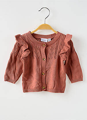 Vestă cu mâneci lungi maro NAME IT fată