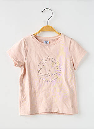 Tricou roz PETIT BATEAU fată