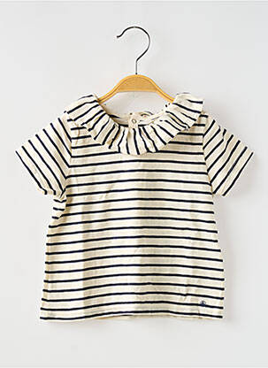 Bluză alb PETIT BATEAU fată