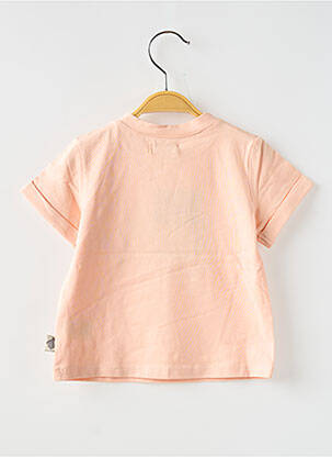 Tricou croială dreaptă mâneci scurte roz MOULIN ROTY copil
