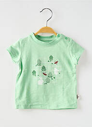 Tricou croială dreaptă mâneci scurte verde MOULIN ROTY enfant