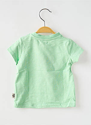 Tricou croială dreaptă mâneci scurte verde MOULIN ROTY copil