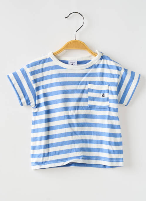 Tricou albastru PETIT BATEAU fată