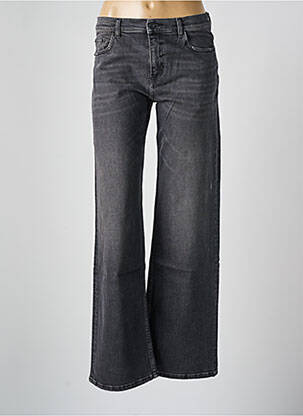 Blugi cu croială evazată efect uzat decolorat mărime normală negru HEARTLESS JEANS femeie