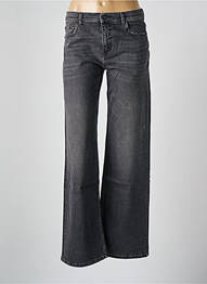 Blugi cu croială evazată efect uzat decolorat mărime normală negru HEARTLESS JEANS femeie
