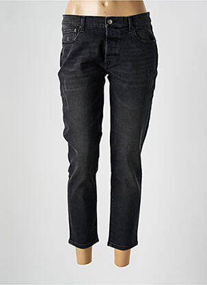 Blugi cu croială slim efect uzat decolorat mărime normală negru HEARTLESS JEANS femeie