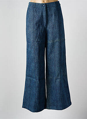 Blugi cu croială evazată albastru AN' GE femeie