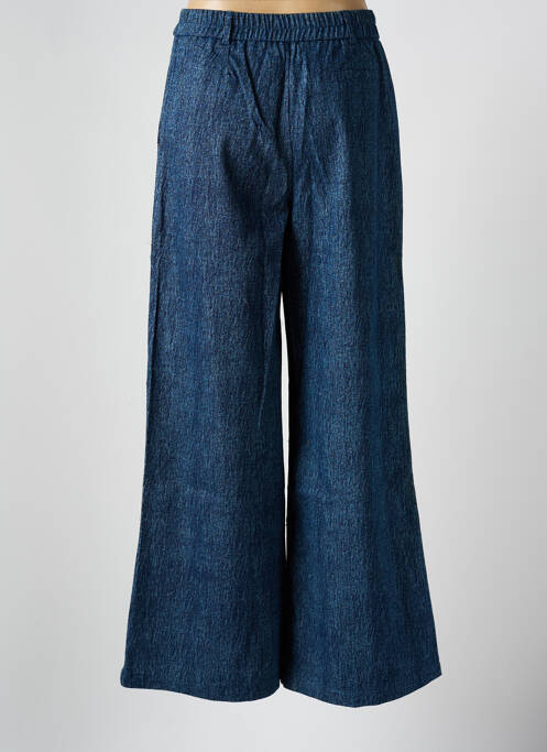 Blugi cu croială evazată albastru AN' GE femeie