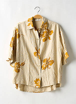 Cămașă cu mâneci scurte maro OYSHO bărbat