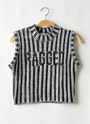 Top negru RAGGED femeie