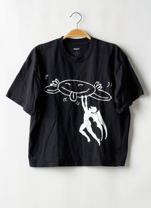 Tricou negru OBEY femeie