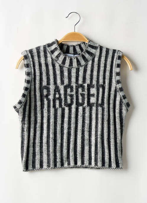 Top negru RAGGED femeie