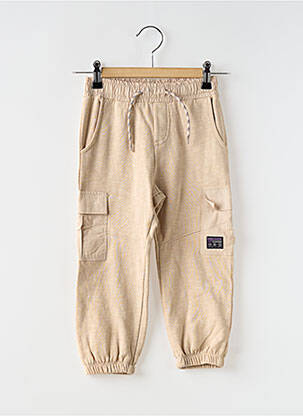 Pantalon cargo închidere cu legături de legat talie elastică bej NAME IT fată