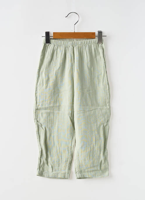 Pantalon drept verde PETIT BATEAU fată