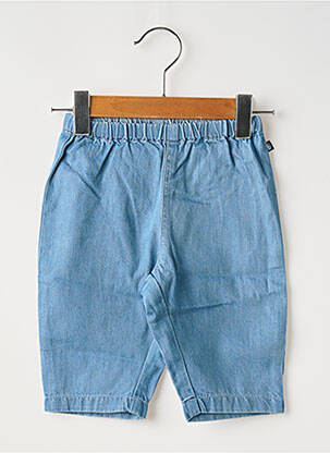 Pantalon drept talie elastică talie elastică albastru PETIT BATEAU copil