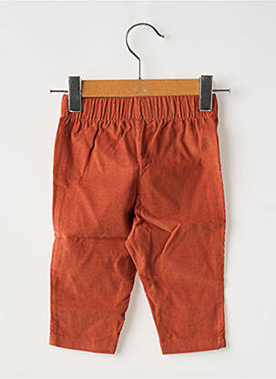 Pantalon drept croială dreaptă talie elastică portocalie MOULIN ROTY băiat