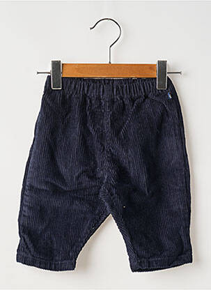 Pantalon drept croială dreaptă talie elastică albastru PETIT BATEAU băiat