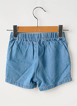 Șort țesătură poplin talie elastică albastru PETIT BATEAU băiat