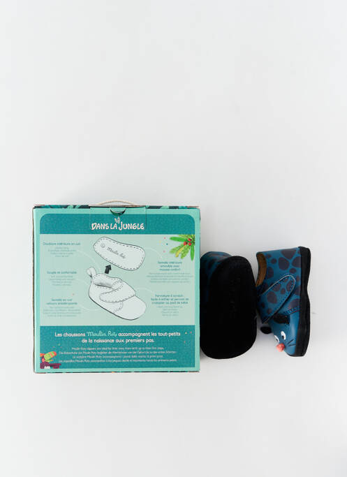 Papuci/Pantofi de casă albastru MOULIN ROTY băiat