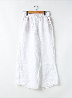 Pantalon larg alb OYSHO femeie