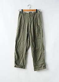 Pantalon drept țesătură poplin mărime normală verde DOCKERS femme