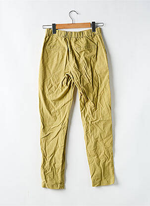 Pantalon chino închidere cu fermoar sub clapetă cu cârlig talie înaltă verde TRAFALUC femeie