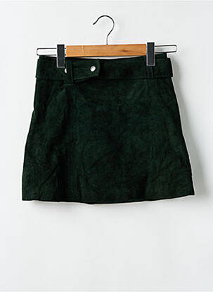 Fustă mini căptușeală verde ZARA femeie