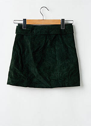 Fustă mini căptușeală verde ZARA femeie