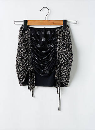 Fustă mini talie elastică negru URBAN OUTFITTERS femeie