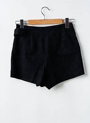 Fustă pantaloni scurți talie cu cleme negru ZARA femeie