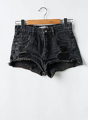 Șort țesătură denim mărime normală negru PULL & BEAR femeie