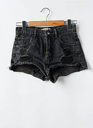 Șort țesătură denim mărime normală negru PULL & BEAR femeie