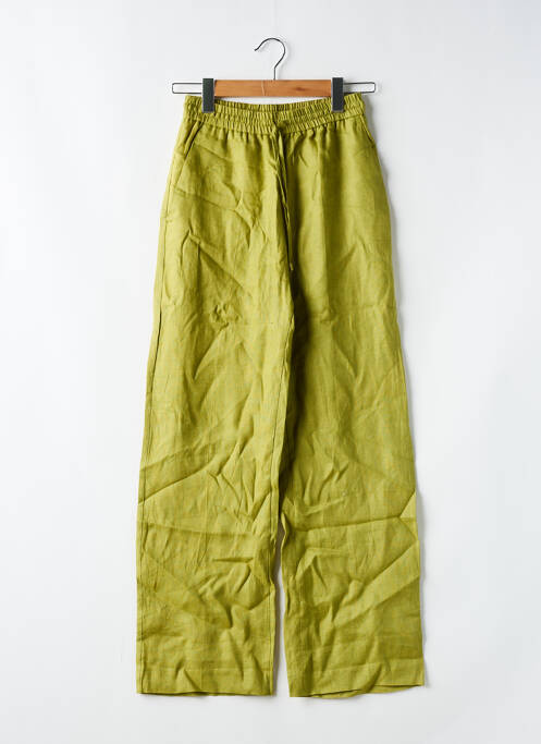 Pantalon larg verde ZARA femeie