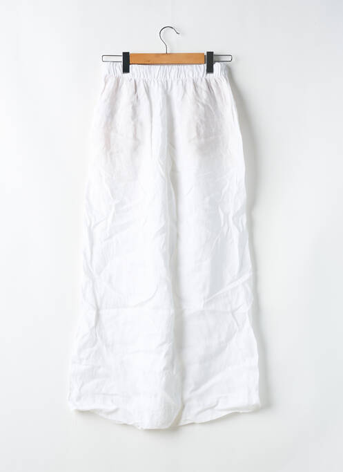 Pantalon larg alb OYSHO femeie