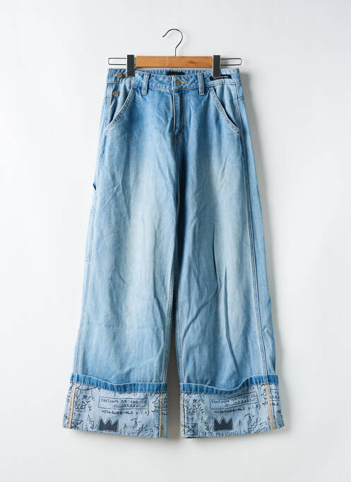 Blugi cu croială largă albastru LEE femeie