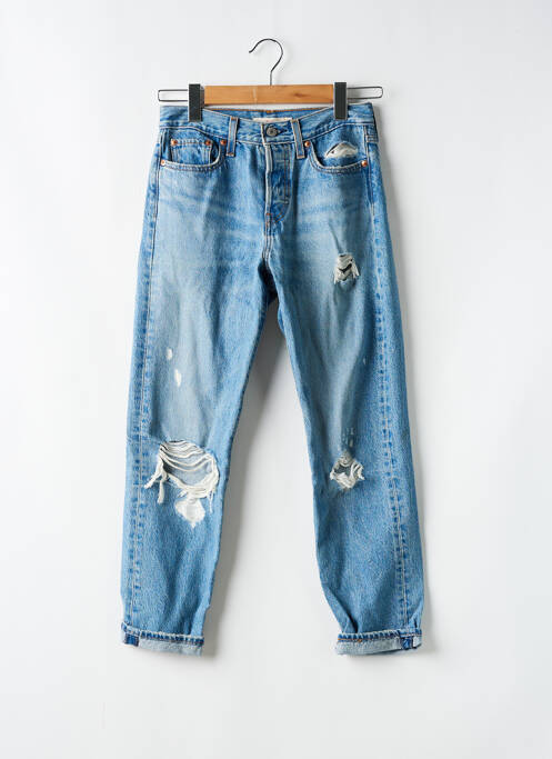 Blugi cu croială dreaptă albastru LEVIS femeie