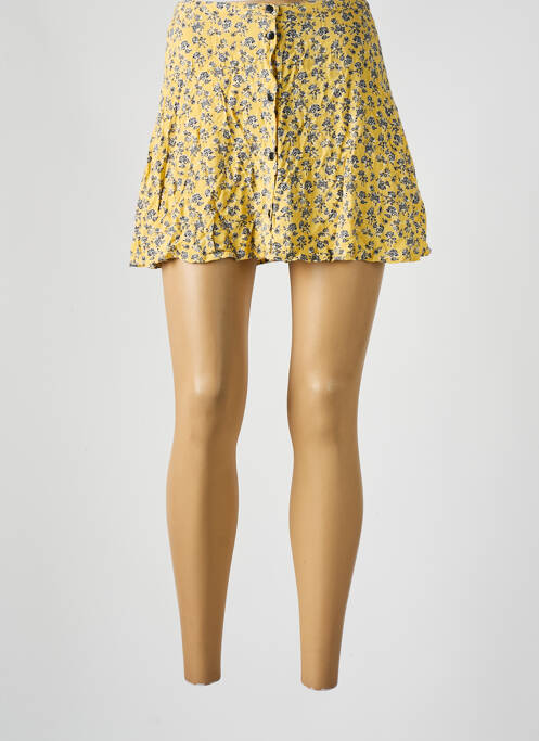 Fustă scurtă galben DIVIDED H&M femeie