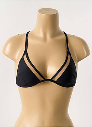 Sutien de costum de baie elasticitate top triunghiuri negru SANS MARQUE femeie