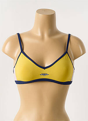 Sutien de costum de baie elasticitate sutien cupe întregi cu decolteu înalt galben BANANA MOON femeie