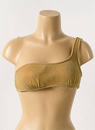 Sutien de costum de baie elasticitate top sutien modelat auriu SANS MARQUE femeie