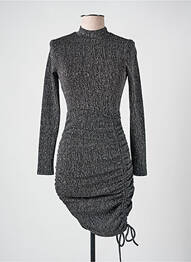 Rochie scurtă mâneci lungi mâneci lungi argintiu THE LABEL EDITION femeie