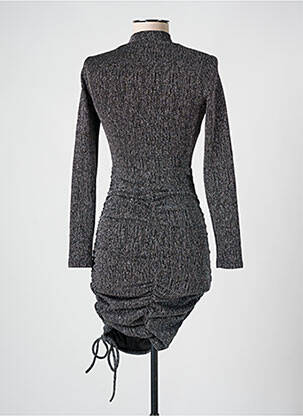 Rochie scurtă mâneci lungi mâneci lungi argintiu THE LABEL EDITION femeie