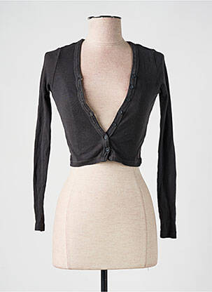 Vestă cu mâneci lungi gri PULL & BEAR femeie