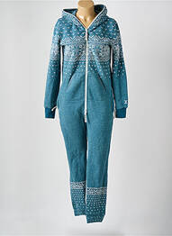 Salopetă-pantalon croială cambrată mâneci lungi verde ONEPIECE femeie