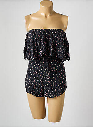 Salopetă scurtă negru PULL & BEAR femeie