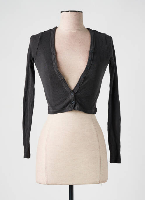 Vestă cu mâneci lungi gri PULL & BEAR femeie