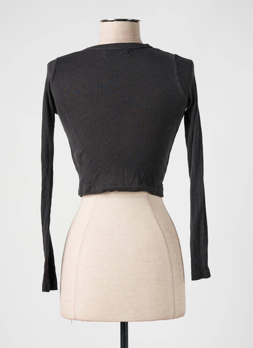 Vestă cu mâneci lungi gri PULL & BEAR femeie