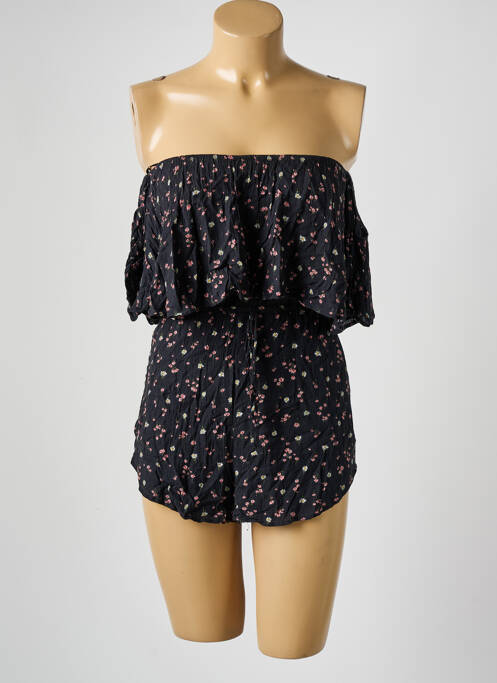 Salopetă scurtă negru PULL & BEAR femeie